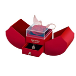 Pack Caja Rosa Eterna Roja + Collar Amor Eterno 100 Idiomas